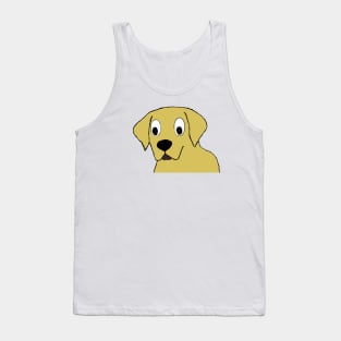 Yellow lab cartoon head Tank Top